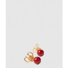 발렌티노 가라바니 V로고 진주 드롭 이어링