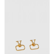 발렌티노 골드 V로고 시그니처 이어링
