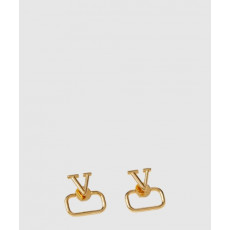 발렌티노 골드 V로고 시그니처 이어링