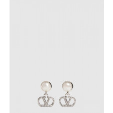 발렌티노 크리스털 장식 VLOGO SIGNATURE 이어링 6W2J0X