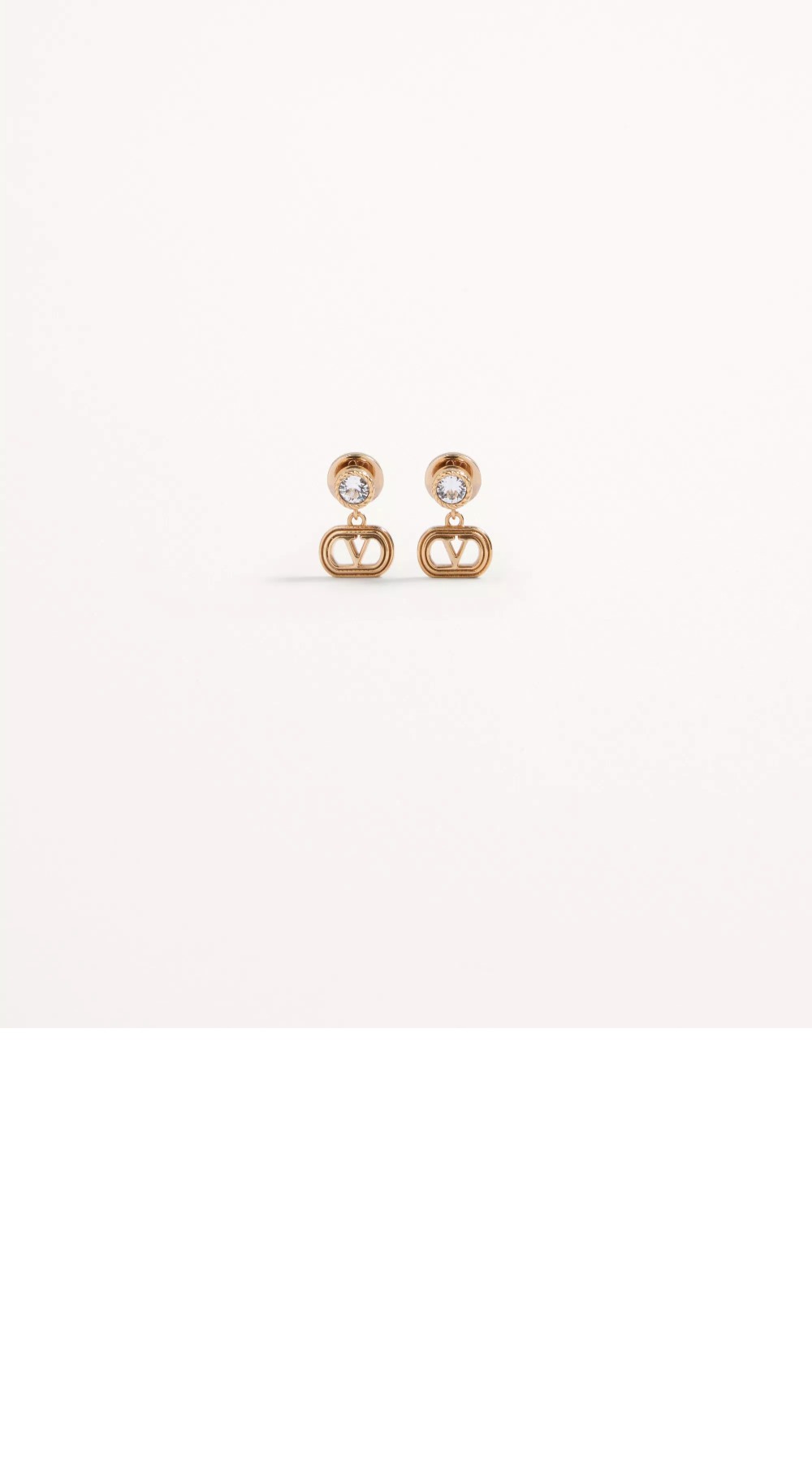 발렌티노 크리스털 메탈 이어링 7W2J0A