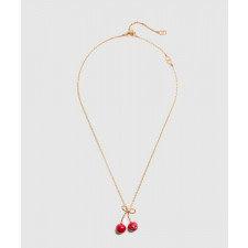 발렌티노 체리픽 메탈 & 에나멜 네크리스 6W0J0Z