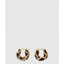 보테가베네타 메를로 용암 원형 이어링 743520