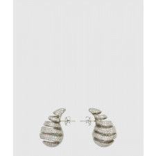 보테가베네타 나선형 지르콘 세팅 이어링 754327