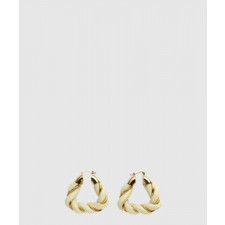 보테가베네타 레더 후프 이어링 657438