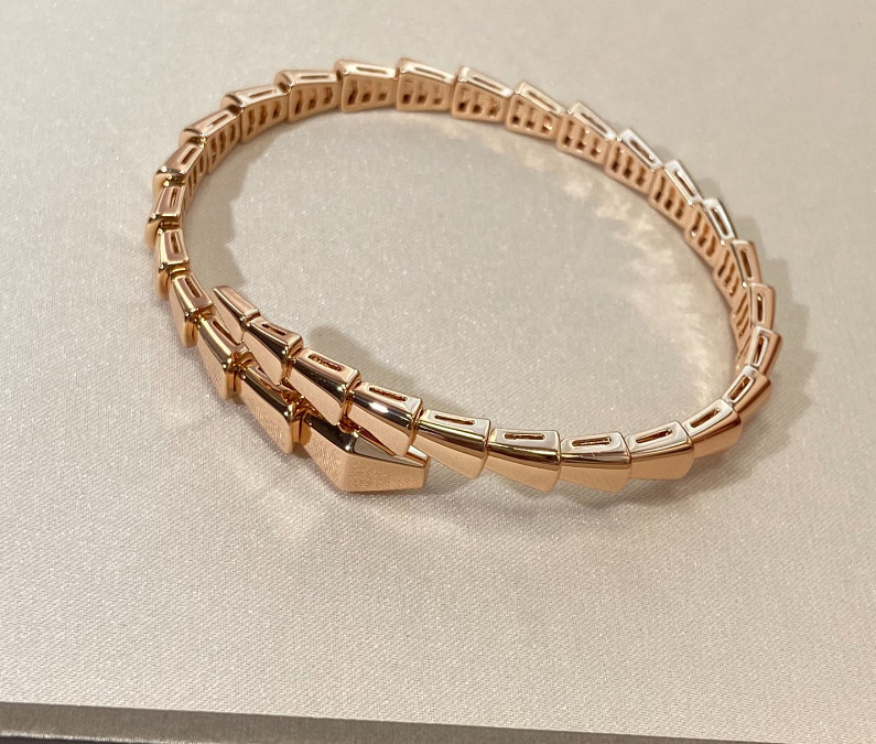 불가리 세르펜티 바이퍼 팔찌 기본형 로즈골드