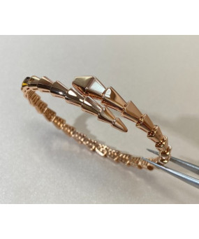 불가리 세르펜티 바이퍼 팔찌 기본형 로즈골드