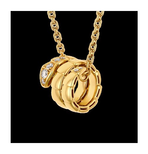 불가리 세르펜티 바이퍼 네크리스 옐로우 골드