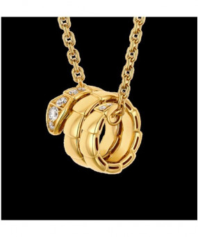 불가리 세르펜티 바이퍼 네크리스 옐로우 골드