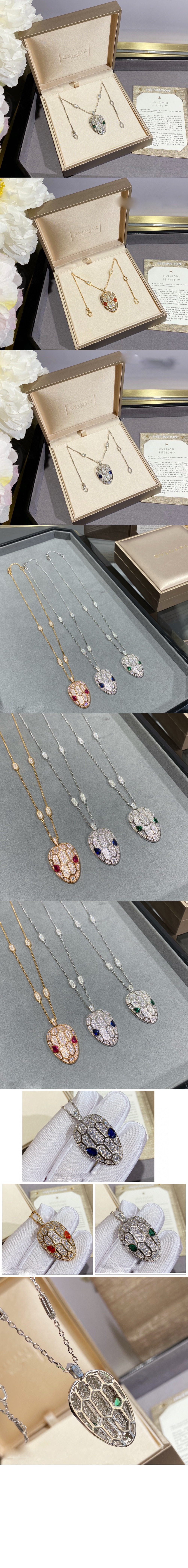 불가리 세르펜티 세두토리 네크리스 352725