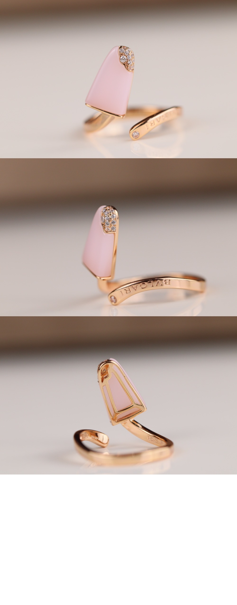 불가리 레이디스 18 kt 반지 858329