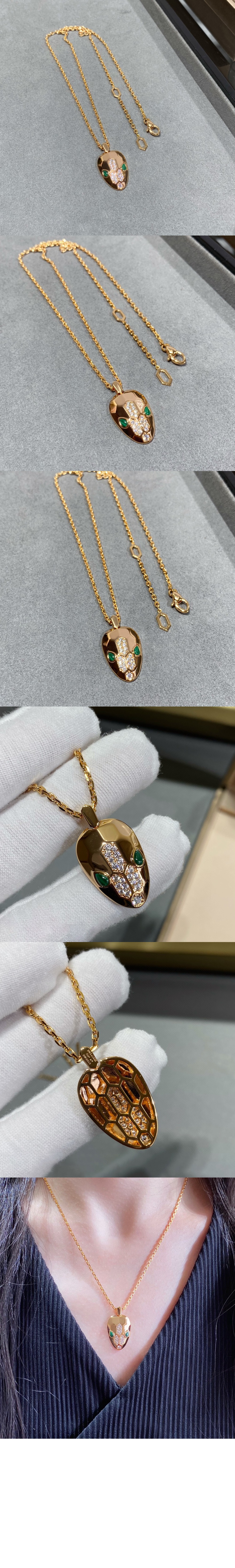 불가리 세르펜티 세두토리 네크리스 352678