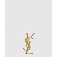 생로랑 메탈 소재의 cassandre 크로커다일 브로치 470371