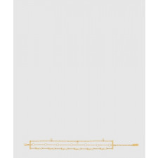 생로랑 메탈 및 크리스탈 소재의 CASSANDRE 멀티 체인 브레이슬릿 770495