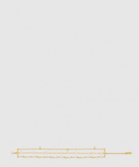 생로랑 메탈 및 크리스탈 소재의 CASSANDRE 멀티 체인 브레이슬릿 770495