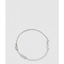 생로랑 메탈 및 라인스톤 소재의 CASSANDRE 참 브레이슬릿 712345