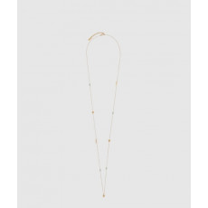 생로랑 메탈 소재의 라인스톤 롱 네크리스 697936