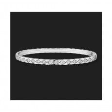 샤넬 코코 크러쉬 브레이슬릿 실버 풀 다이아 - J12809