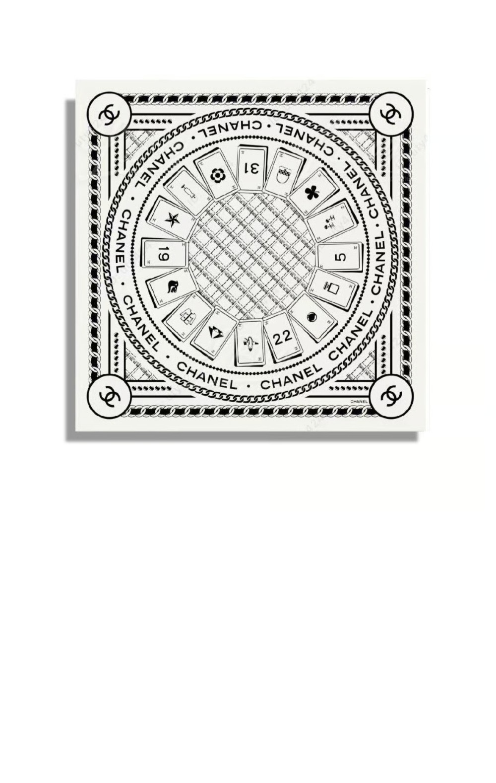 샤넬 스퀘어 스카프 AA9906