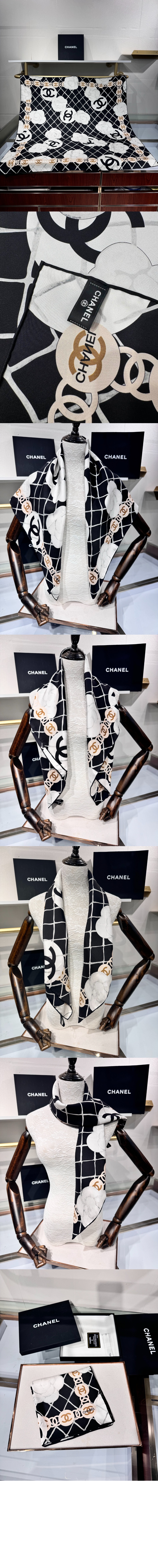 샤넬 스퀘어 스카프 A39577