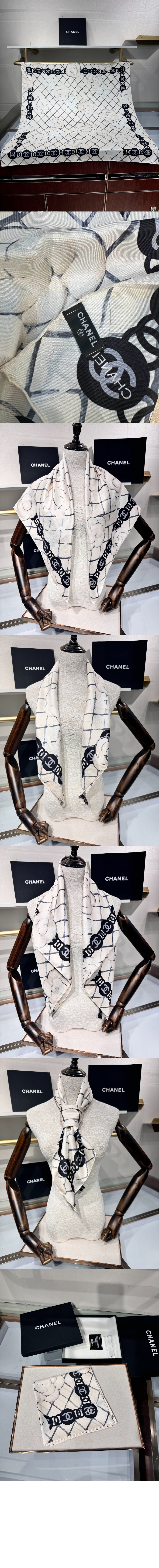 샤넬 스퀘어 스카프 A39577