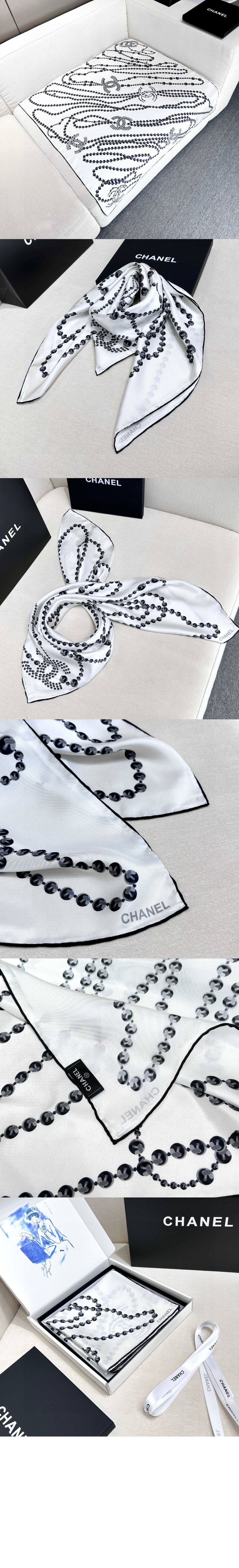 샤넬 스퀘어 스카프 AA9028