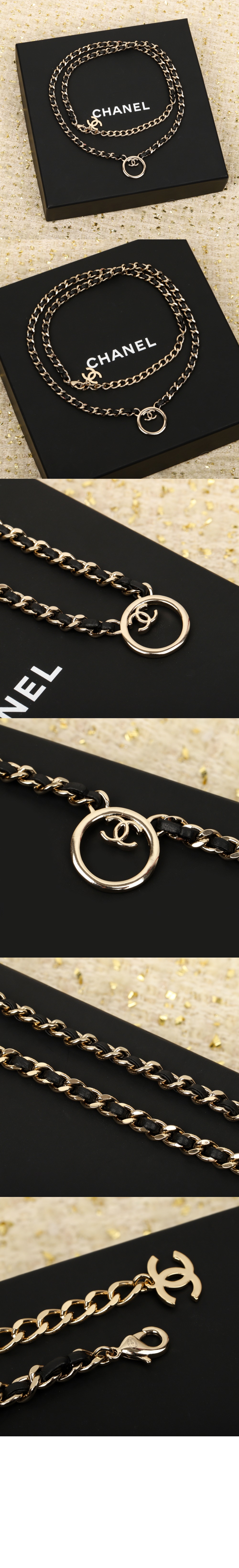 샤넬 로고 목걸이 ABC576