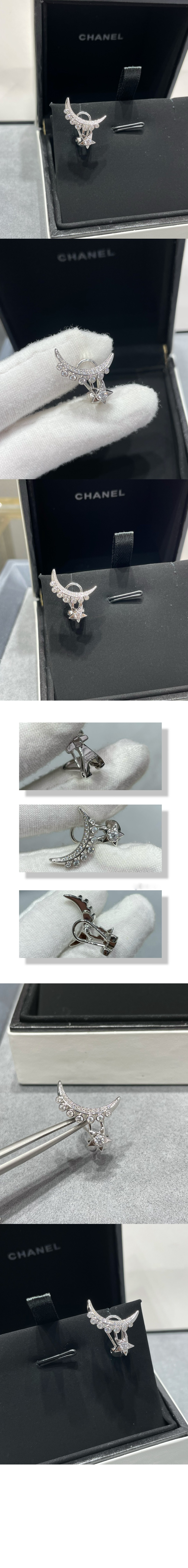 샤넬 LUNE 싱글 이어링 J12120