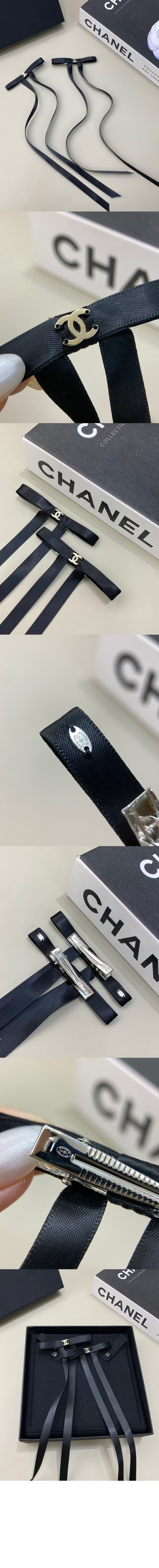 샤넬 리본 모양 바레트 세트 AAA839