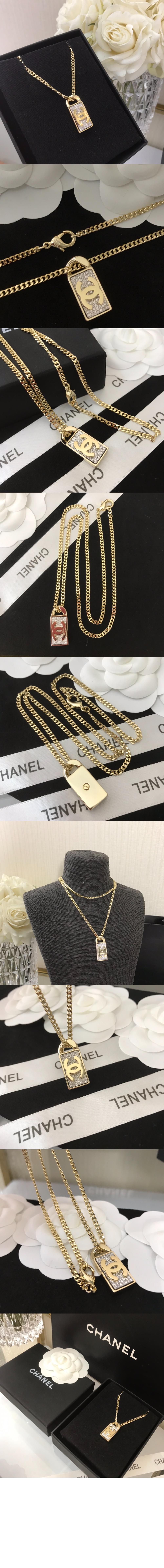 샤넬 네클리스 AB5614