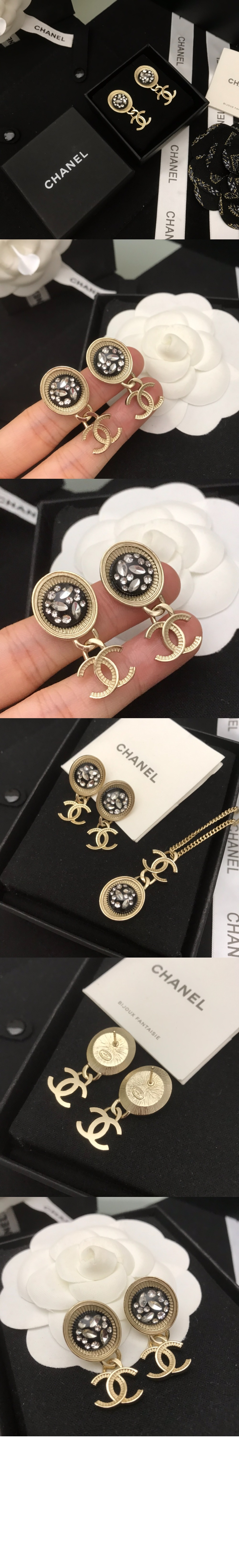 샤넬 더블 C 귀걸이 AB6998