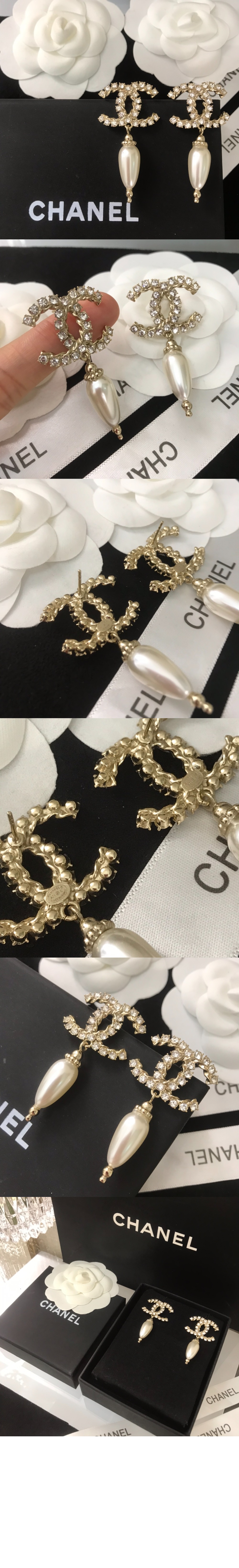 샤넬 진주 귀걸이 FF1035