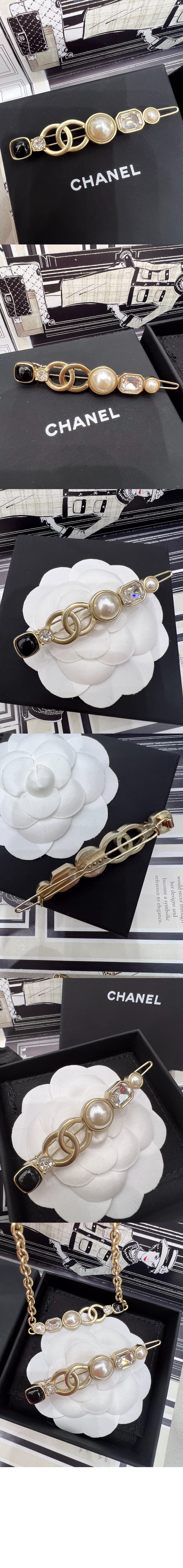 샤넬 헤어 클립 AB9323