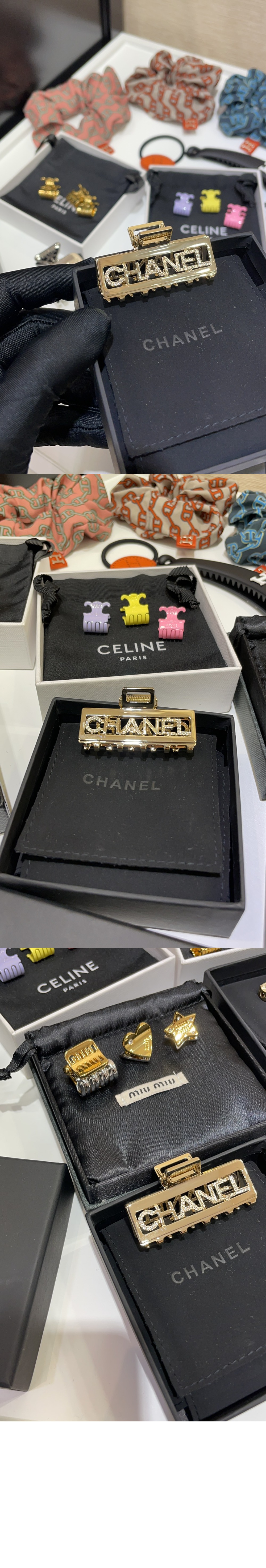 샤넬 금속 헤어핀 AB7817