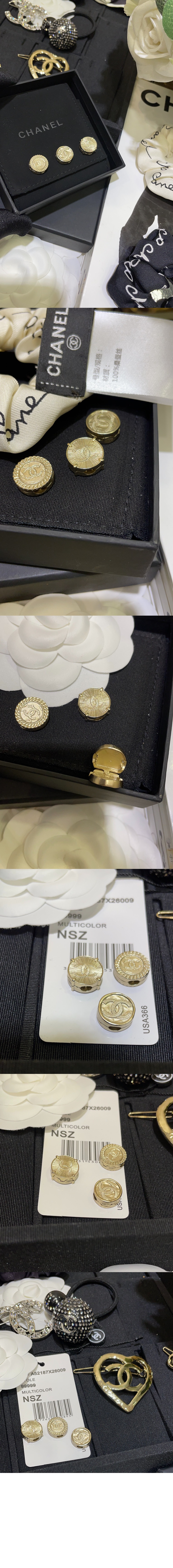 샤넬 더블 C 원형 헤어 액세서리 AB7997