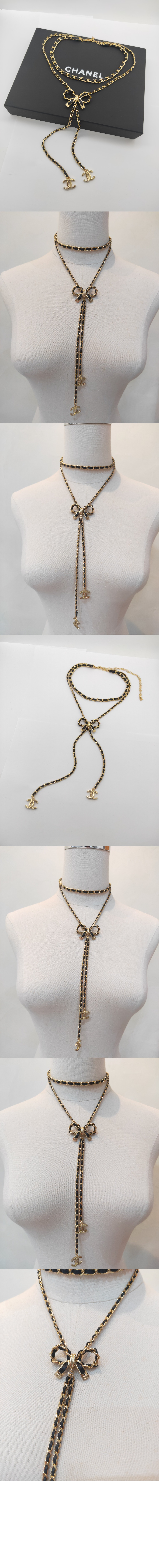 샤넬 롱 네크리스 AB8831