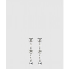 샤넬 꽃 진주 귀걸이 AB7137