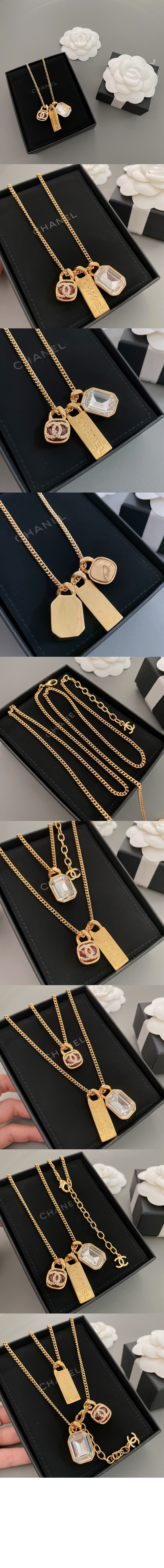 샤넬 네크리스 AB5719