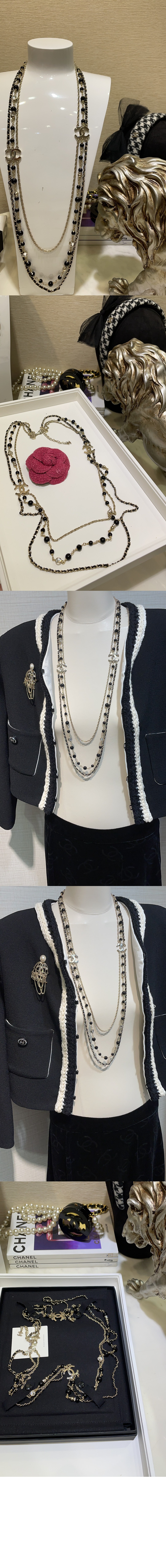 샤넬 롱 네크리스 ABE671