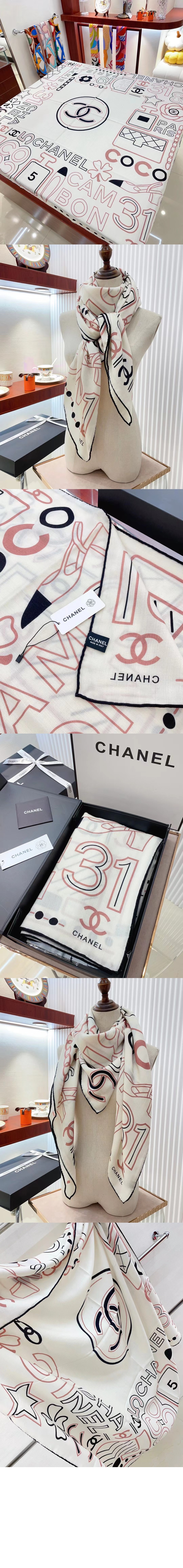 샤넬 스퀘어 스카프 AA9177