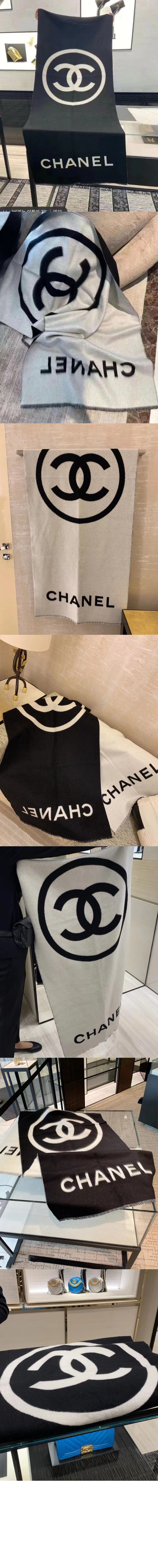 샤넬 양날 스카프 AA7825