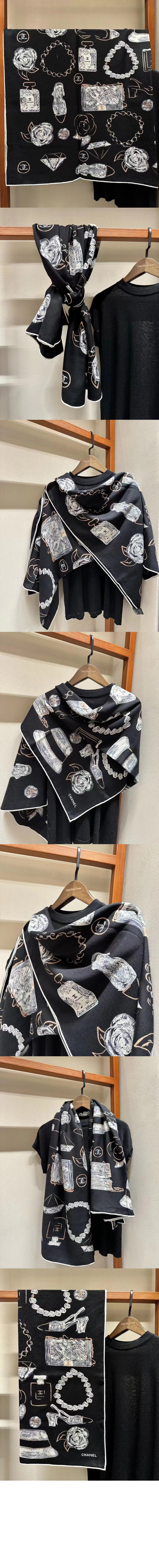 샤넬 스퀘어 스카프 AA9027