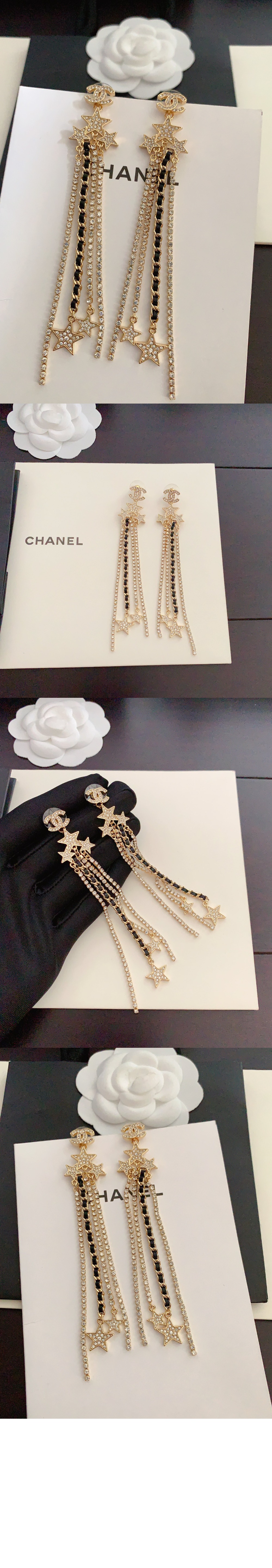 샤넬 펜던트 귀걸이 AB9825