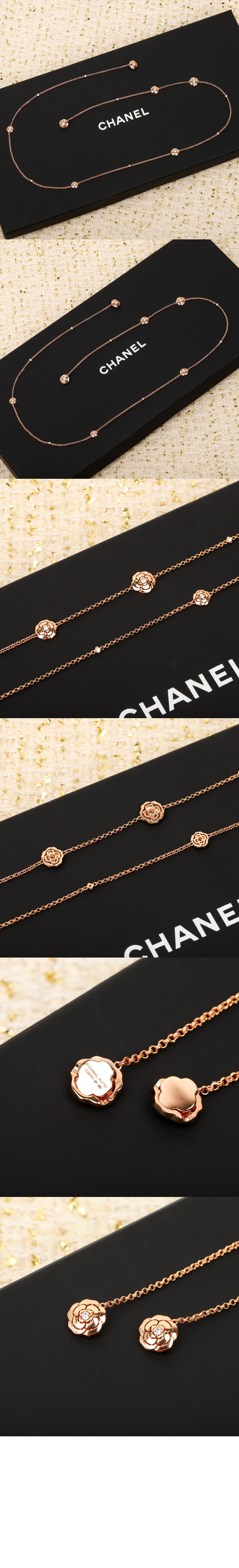 샤넬 extrait de camélia 목걸이 J12086
