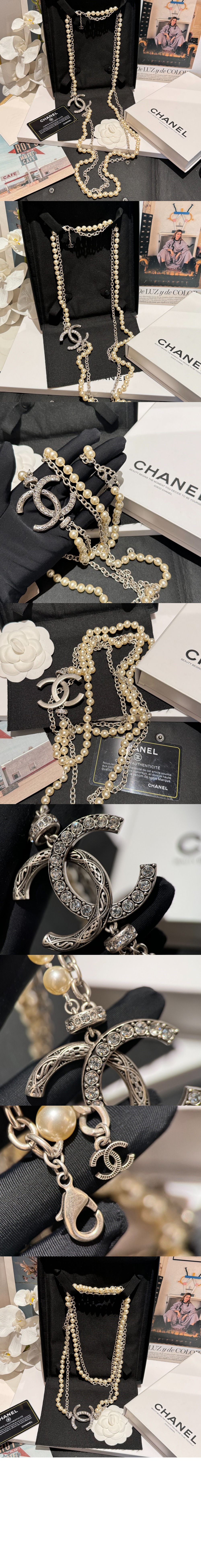 샤넬 롱 네크리스 ABD784