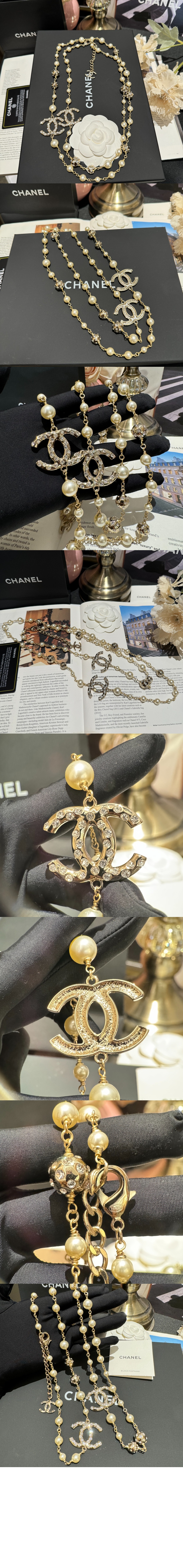 샤넬 롱 네크리스 ABE137