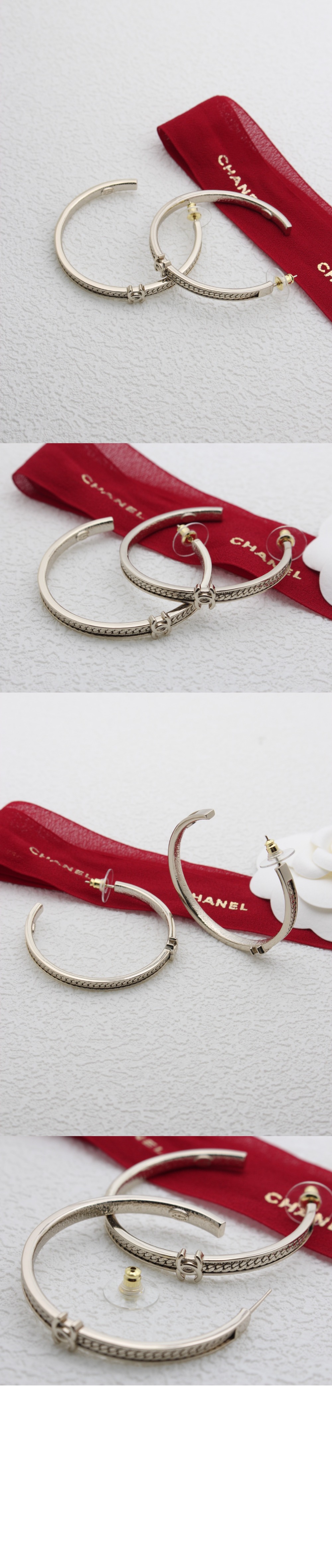 샤넬 후프 이어링 ABE246