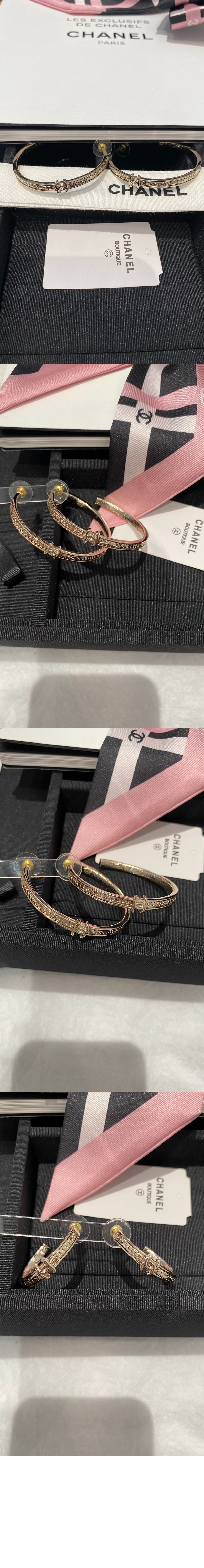 샤넬 후프 이어링 ABE245