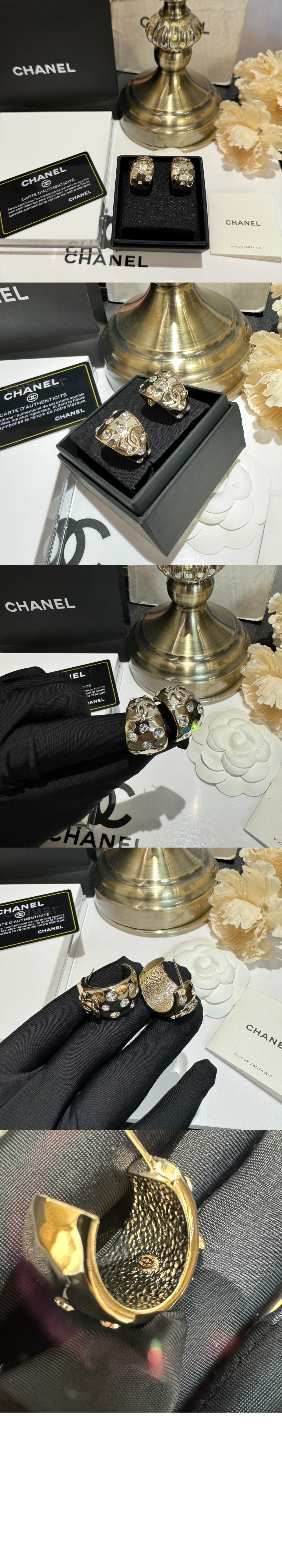 샤넬 후프 이어링 ABE127