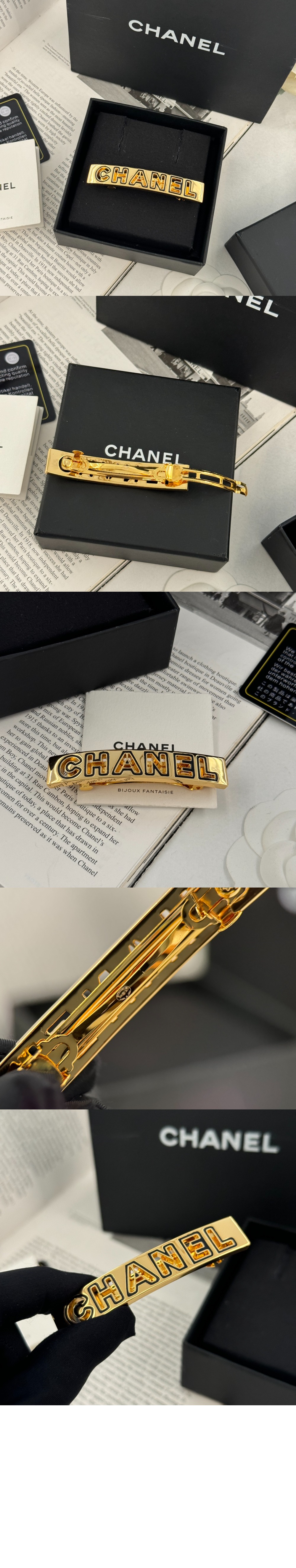 샤넬 헤어 클립 ABD670